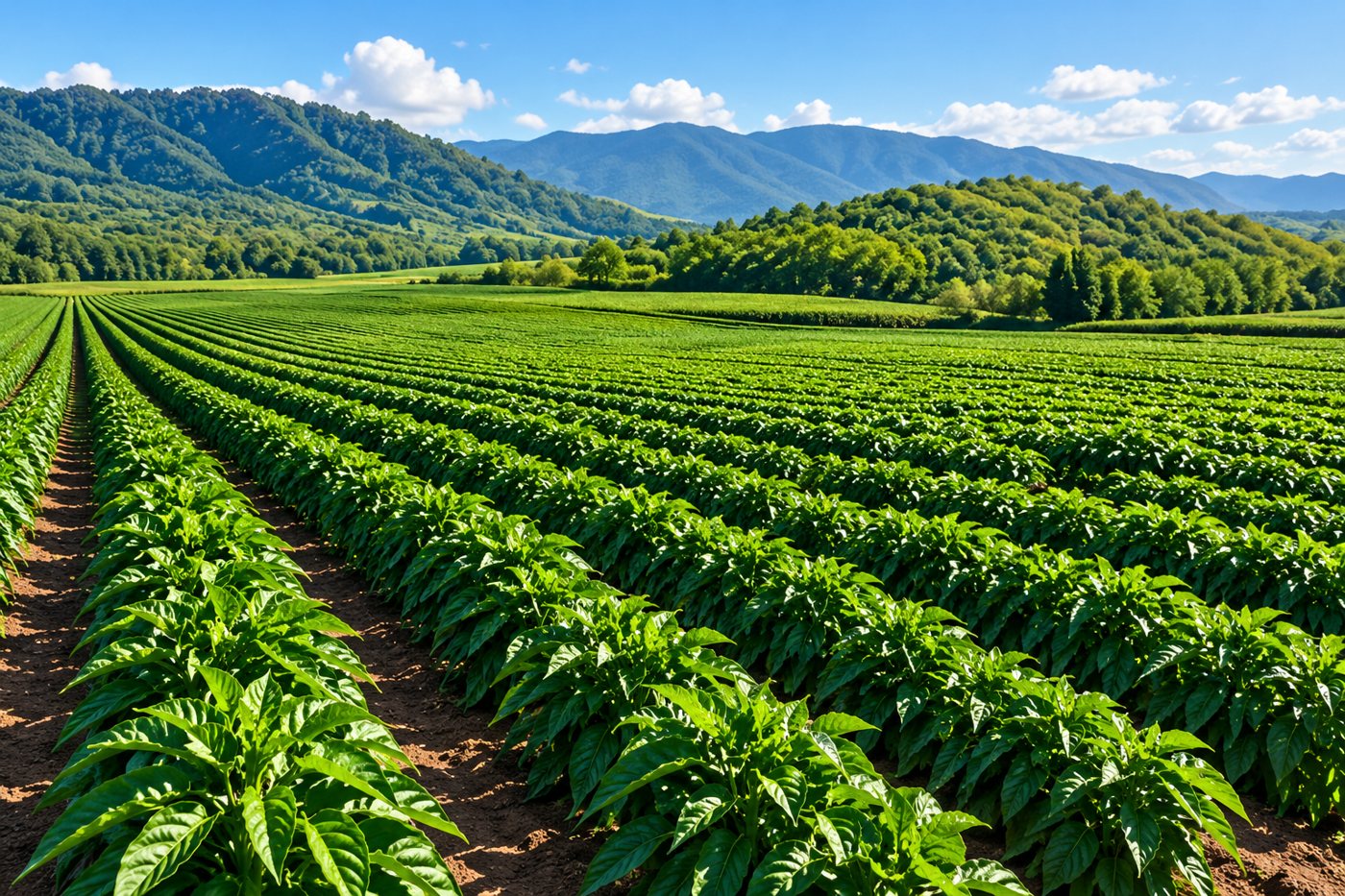 Campo de cultivo en Guatemala